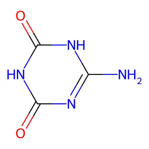 6-amino-1H-1,3,5-triazine-2,4-dione structure