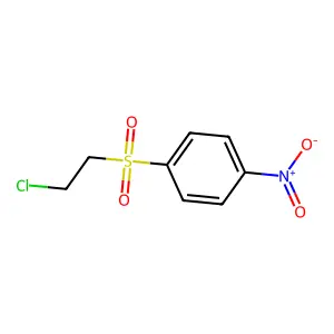 1-(2-chloroethylsulfonyl)-4-nitrobenzene structure