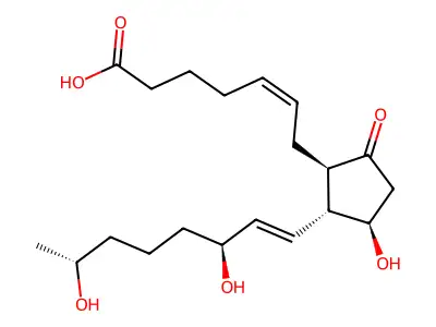 15(R),19(R)-hydroxy Prostaglandin E2 structure