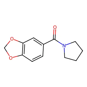1,3-benzodioxol-5-yl(pyrrolidin-1-yl)methanone structure