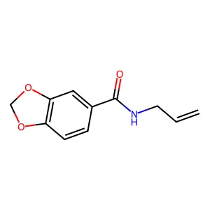 N-prop-2-enyl-1,3-benzodioxole-5-carboxamide structure