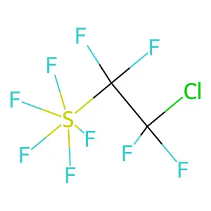 (2-chloro-1,1,2,2-tetrafluoroethyl)-pentafluoro-lambda6-sulfane structure