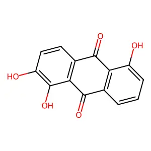 1,2,5-TRIHYDROXYANTHRAQUINONE structure