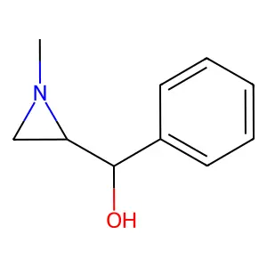 (R)-[(2S)-1-methylaziridin-2-yl]-phenylmethanol structure