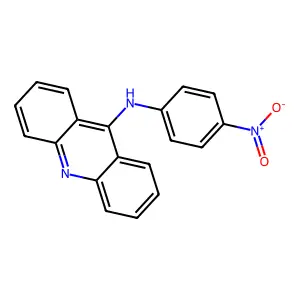N-(4-nitrophenyl)acridin-9-amine structure