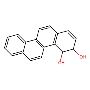 trans-3,4-Dihydroxy-3,4-dihydrochrysene structure