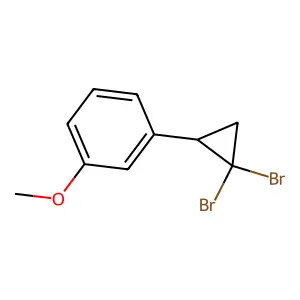 1-(2,2-dibromocyclopropyl)-3-methoxybenzene structure
