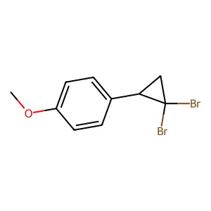 1-(2,2-dibromocyclopropyl)-4-methoxybenzene structure