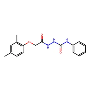 1-[[2-(2,4-dimethylphenoxy)acetyl]amino]-3-phenylurea structure