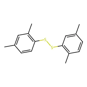 1-[(2,5-dimethylphenyl)disulfanyl]-2,4-dimethylbenzene structure