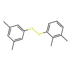 1-[(2,3-dimethylphenyl)disulfanyl]-3,5-dimethylbenzene structure