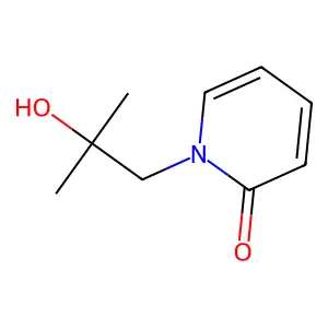 1-(2-hydroxy-2-methylpropyl)pyridin-2-one structure