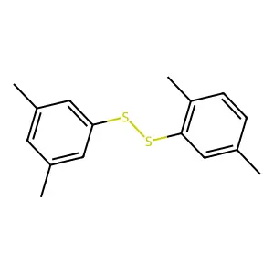 1-[(2,5-dimethylphenyl)disulfanyl]-3,5-dimethylbenzene structure