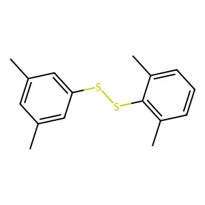 1-[(2,6-dimethylphenyl)disulfanyl]-3,5-dimethylbenzene structure