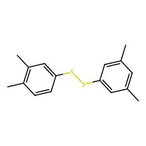 1-[(3,4-dimethylphenyl)disulfanyl]-3,5-dimethylbenzene structure