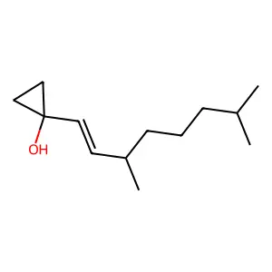 1-(3,7-Dimethyloct-1-en-1-yl)cyclopropan-1-ol structure