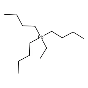Plumbane, tributylethyl- structure