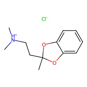 dimethyl-[2-(2-methyl-1,3-benzodioxol-2-yl)ethyl]azanium chloride structure