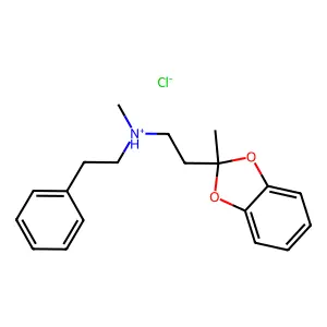 1,3-Benzodioxole, 2-methyl-2-(2-(N-methyl-N-phenethylamino)ethyl)-, hydrochloride structure