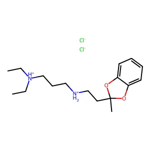 1,3-Benzodioxole, 2-(2-(3-(diethylamino)propylamino)ethyl)-2-methyl-, dihydrochloride structure