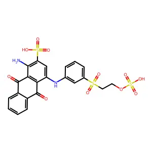 Compound C22H18N2O11S3 structure
