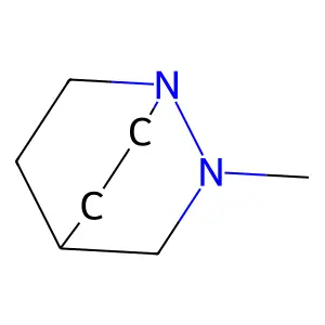 1,2-Diazabicyclo(2.2.2)octane, 2-methyl- structure