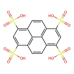 1,3,6,8-Pyrenetetrasulfonic acid structure