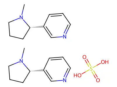 Nicotine sulphate structure