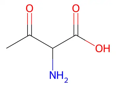 2-amino-3-oxobutanoic acid structure