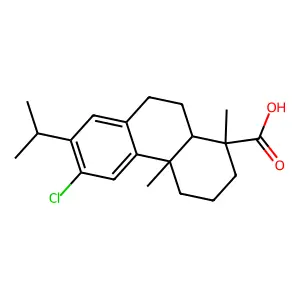 12-Chlorodehydroabietic acid structure