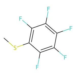 1,2,3,4,5-Pentafluoro-6-(methylsulfanyl)benzene structure