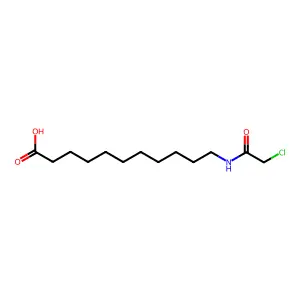 11-[(2-chloroacetyl)amino]undecanoic acid structure