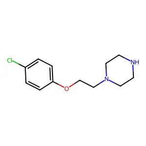 1-[2-(4-chlorophenoxy)ethyl]piperazine structure