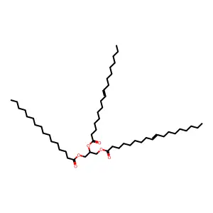 1,2-Dioleoyl-3-palmitoyl-rac-glycerol structure