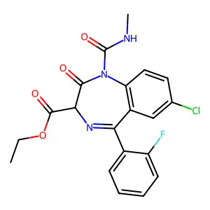 Ethyl carfluzepate structure