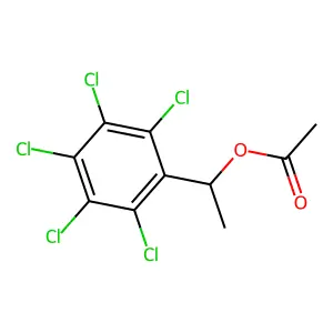 1-(2,3,4,5,6-pentachlorophenyl)ethyl acetate structure