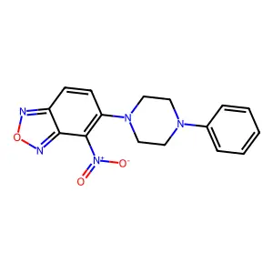 BENZOFURAZAN, 4-NITRO-5-(4-PHENYL-1-PIPERAZINYL)- structure