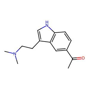 1-[3-[2-(dimethylamino)ethyl]-1H-indol-5-yl]ethanone structure