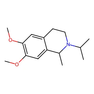 6,7-dimethoxy-1-methyl-2-propan-2-yl-3,4-dihydro-1H-isoquinoline structure