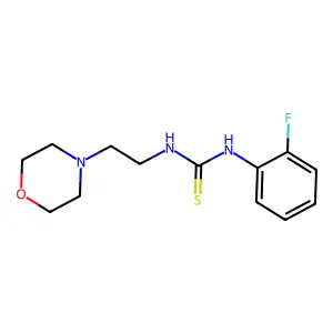 1-(2-fluorophenyl)-3-[2-(morpholin-4-yl)ethyl]thiourea structure