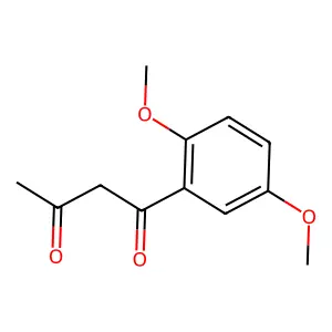 1-(2,5-dimethoxyphenyl)butane-1,3-dione structure
