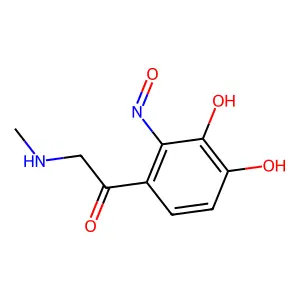 1-(3,4-dihydroxy-2-nitrosophenyl)-2-(methylamino)ethanone structure