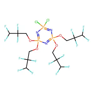 Compound C12H12Cl2F16N3O4P3 structure