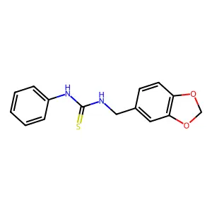 1-(1,3-benzodioxol-5-ylmethyl)-3-phenylthiourea structure