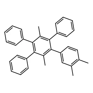 1-(3,4-dimethylphenyl)-2,5-dimethyl-3,4,6-triphenylbenzene structure