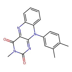 10-(3,4-dimethylphenyl)-3-methylbenzo[g]pteridine-2,4-dione structure