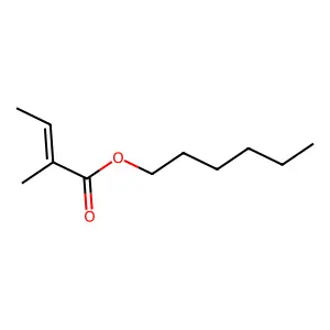 hexyl 2-methylbut-2-enoate structure
