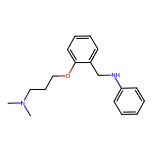 BENZYLAMINE, o-(3-(DIMETHYLAMINO)PROPOXY)-N-PHENYL- structure