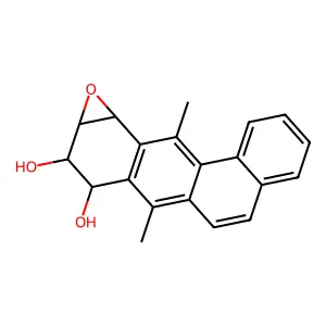 Dimethylbenz(a)anthracene-8,9-diol-10,11-epoxide structure