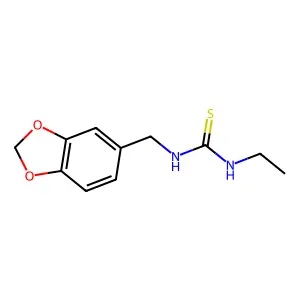 1-(1,3-benzodioxol-5-ylmethyl)-3-ethylthiourea structure